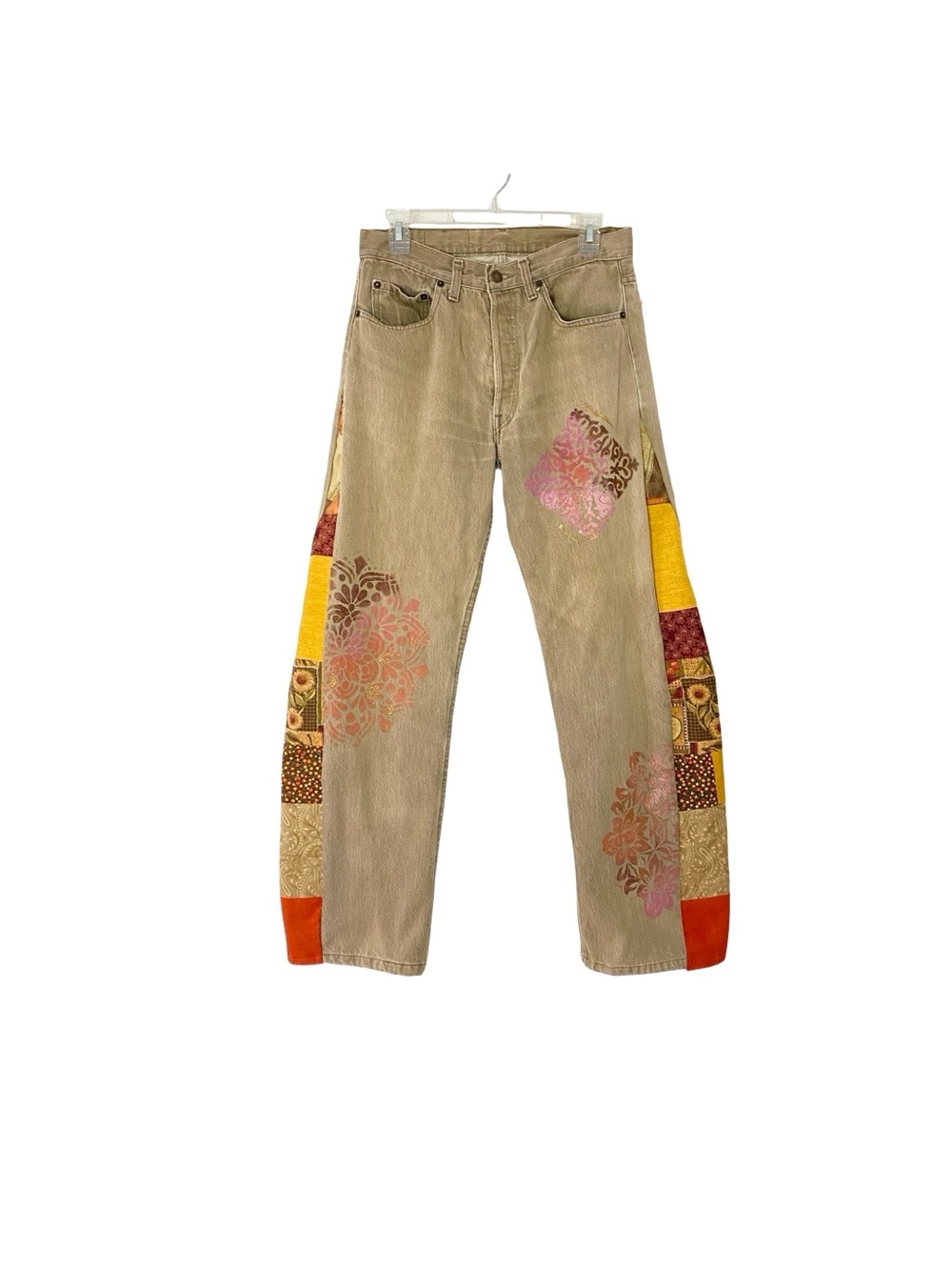 Vintage Levi’s 501 Custom Jeans OOAK Waist 29 Womens size 8 Medium Levis Denim - Picture 16 of 16